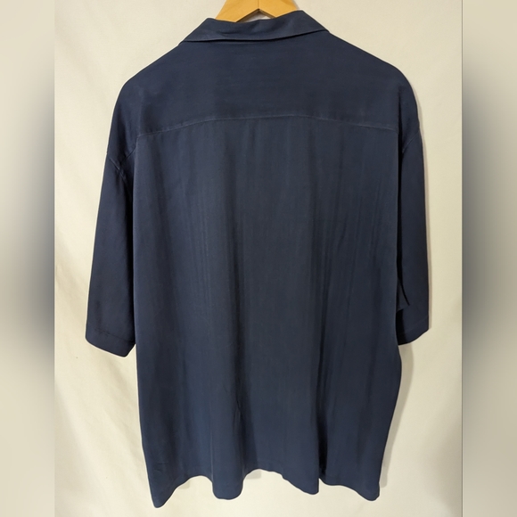 Tommy Bahama Men’s Blue Short Sleeve Silk Shirt Size XL - Picture 2 of 11